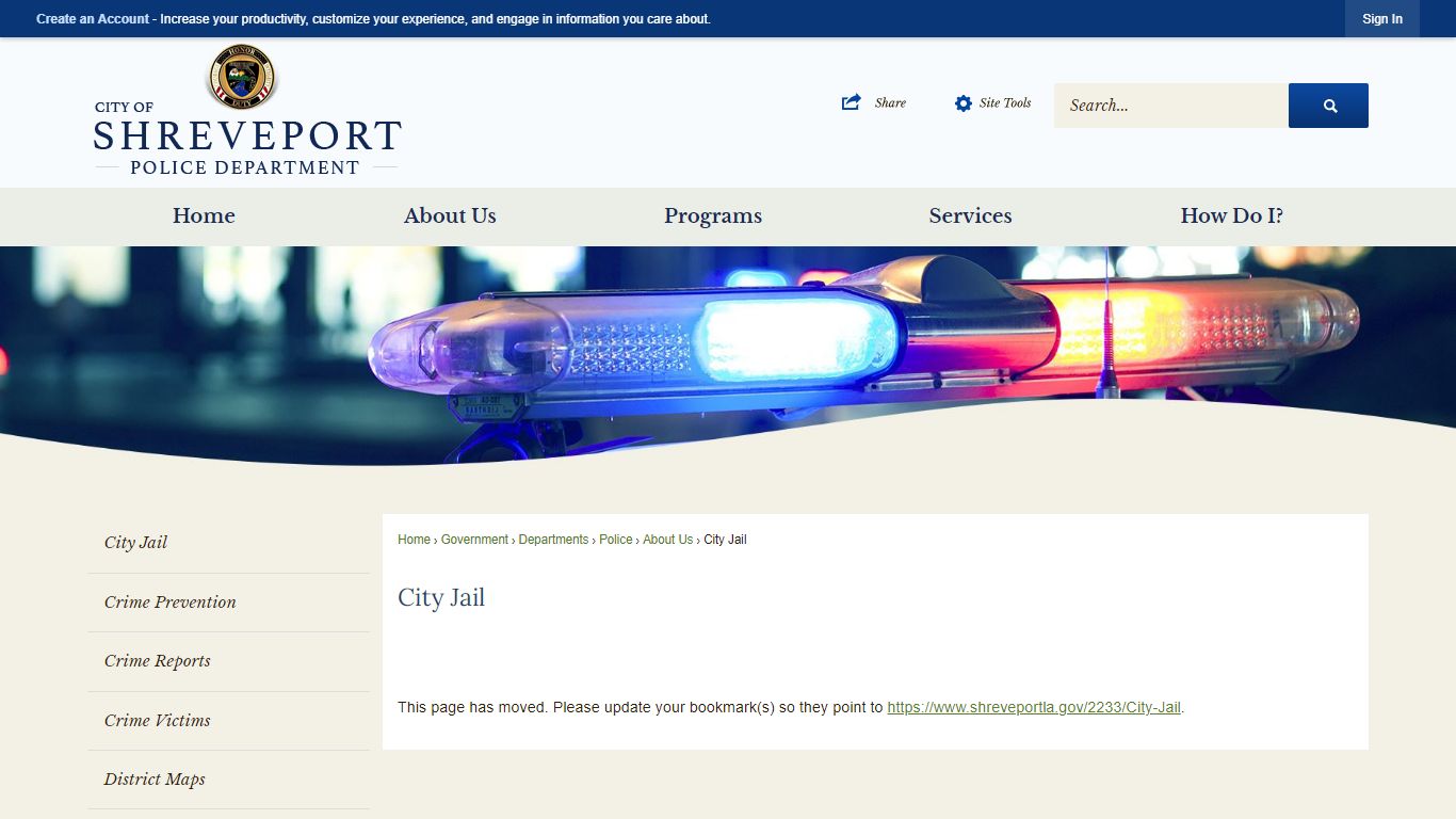 City Jail | Shreveport, LA - Official Website